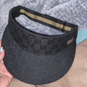 Black and Beige Gucci hat